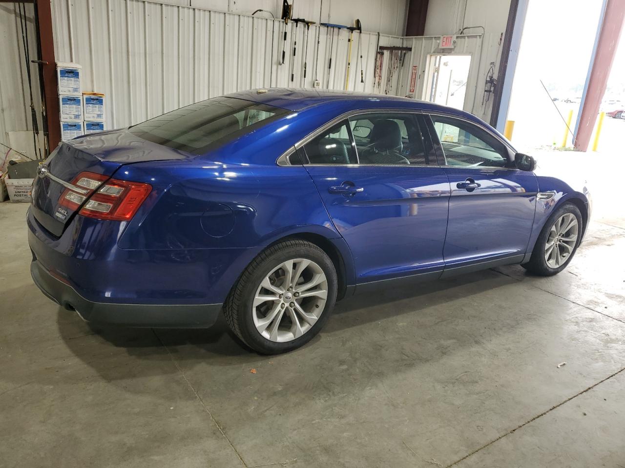 2013 Ford Taurus VIN 1FAHP2H82DG128179 Copart auction photo, rear end / top/roof damage thumbnail 3