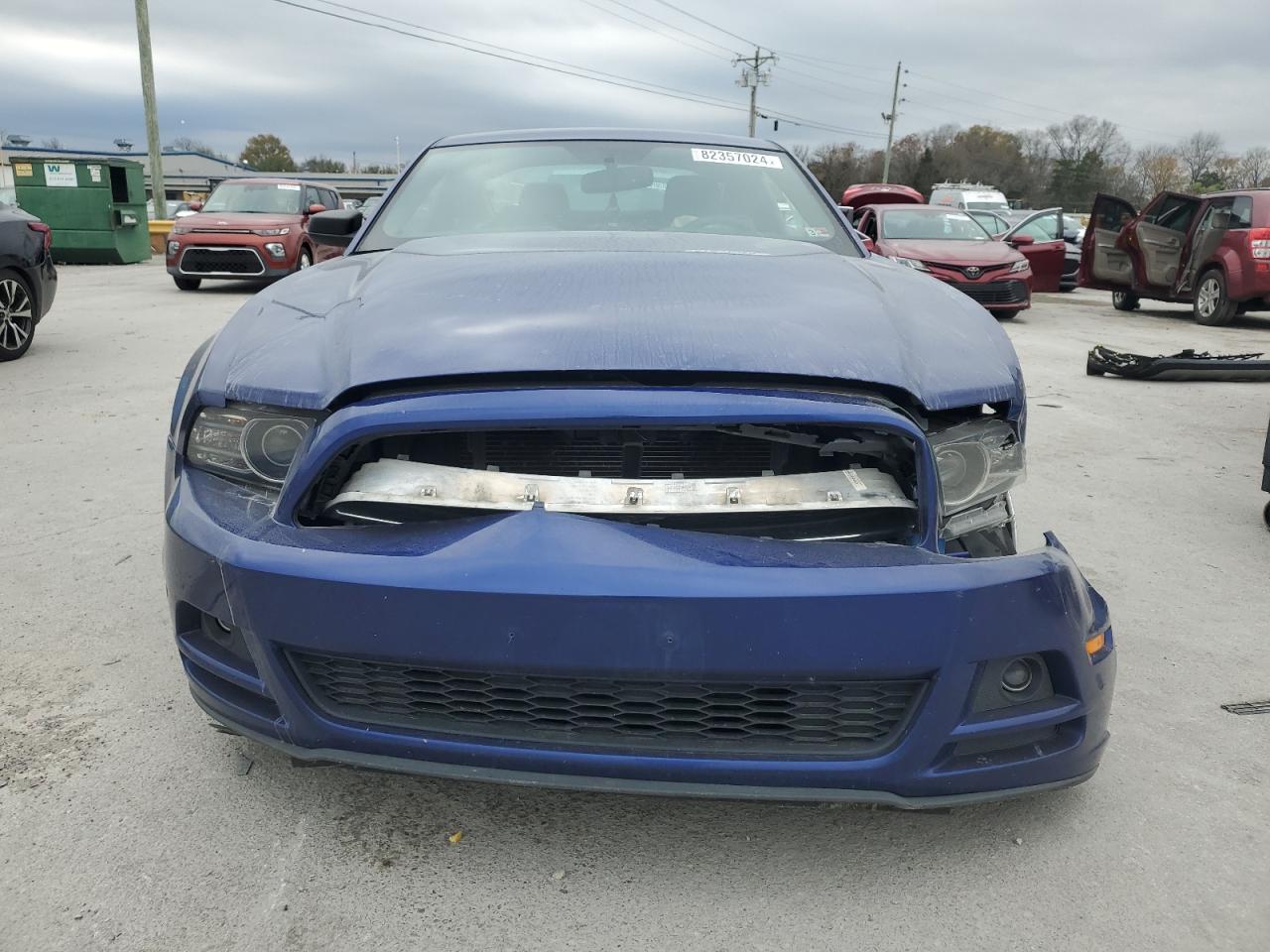 2014 Ford Mustang VIN 1ZVBP8AM9E5315522 Copart auction photo, front end / side damage thumbnail 5