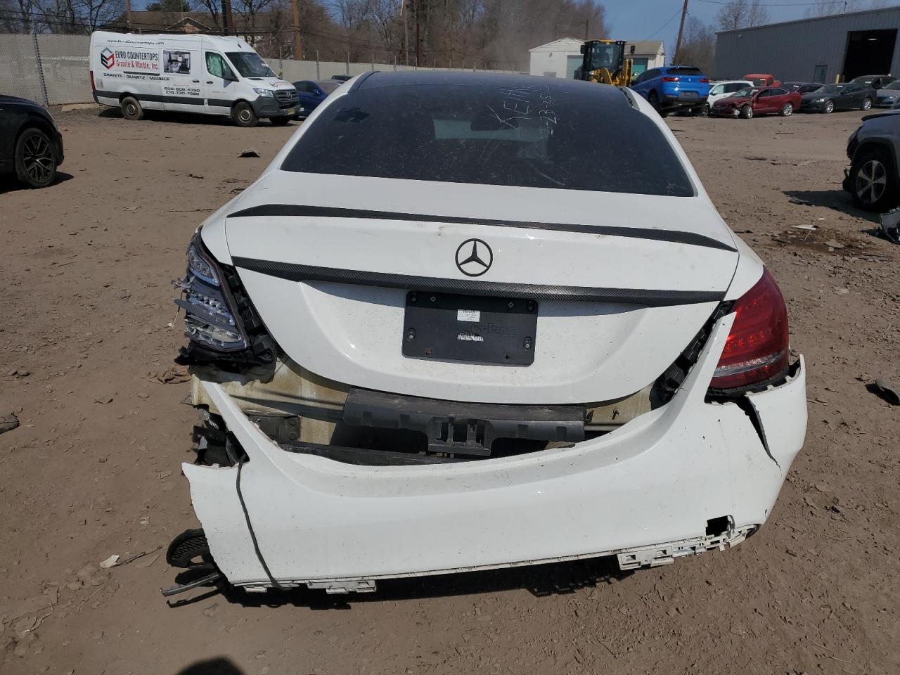 2018 Mercedes-Benz C-klasse VIN 55SWF6EB6JU247434 Copart auction photo, all over / side damage thumbnail 6