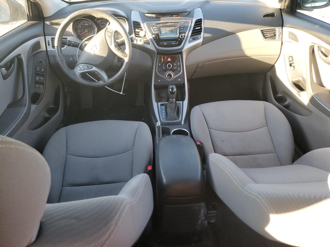 2014 Hyundai Elantra VIN KMHDH4AE5EU114020 Copart auction photo, all over damage thumbnail 8