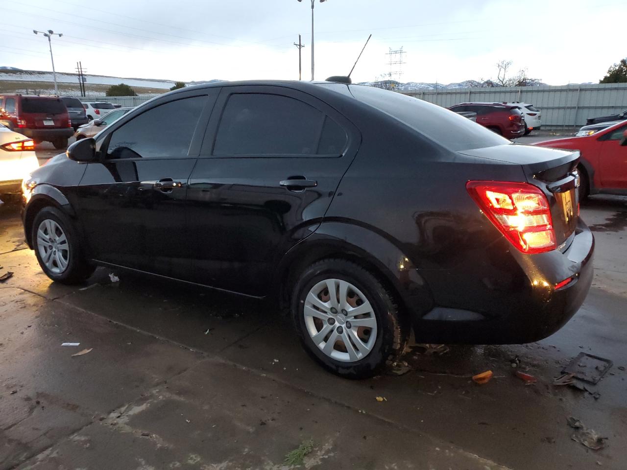 2017 Chevrolet Sonic VIN 1G1JB5SH9H4136901 Copart auction photo, side damage thumbnail 2