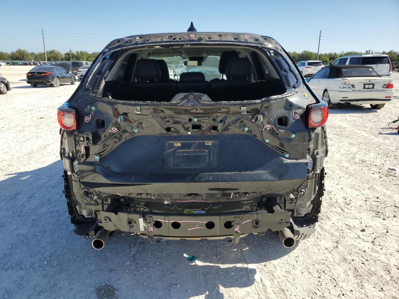 2020 Mazda CX-5 VIN JM3KFACM8L0737762 Copart auction photo, rear end / front end damage thumbnail 6
