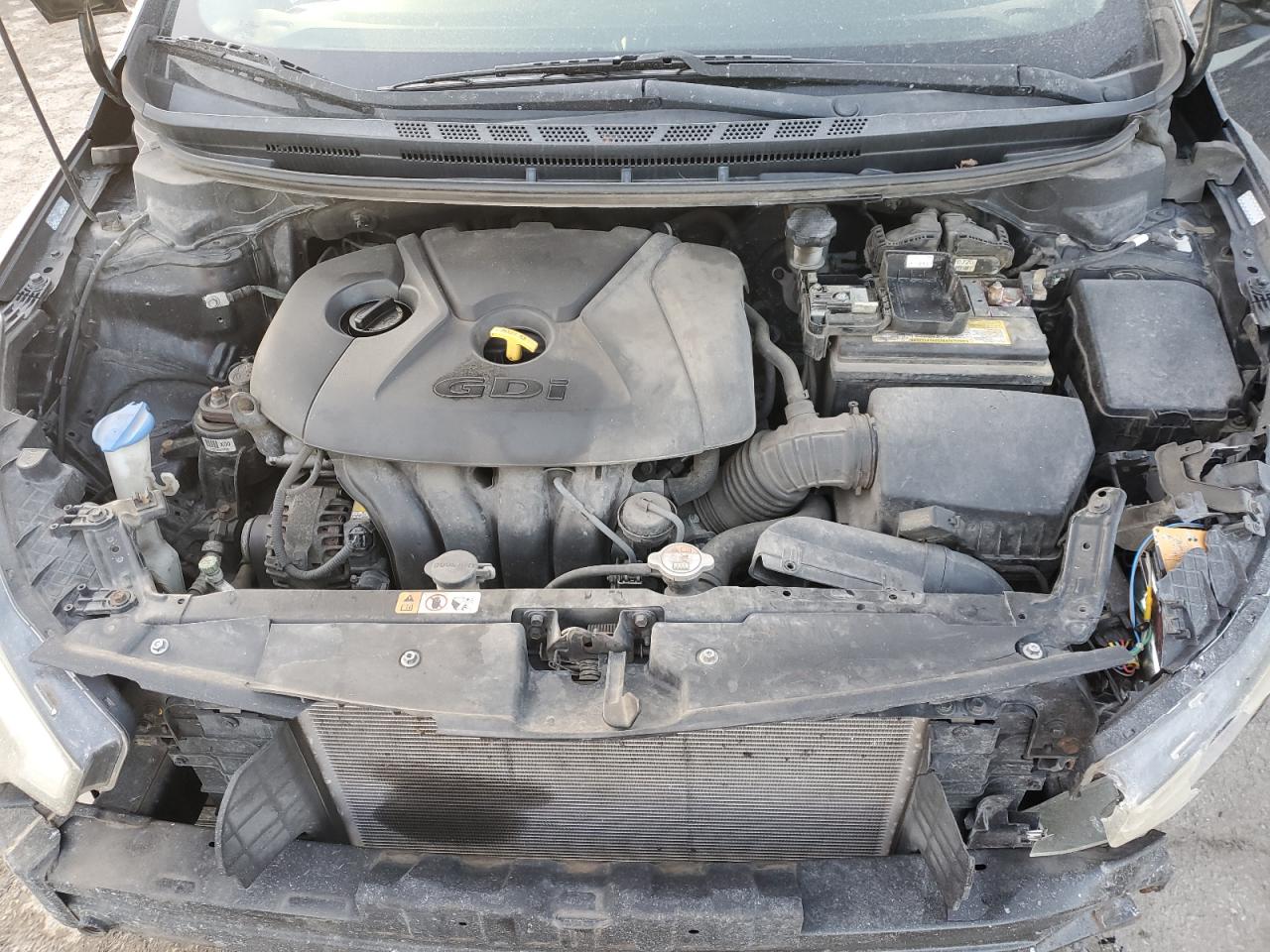 2014 KIA Forte VIN KNAFX4A8XE5080464 Copart auction photo, front end / rear end damage thumbnail 12