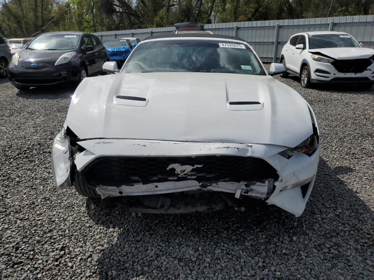 2020 Ford Mustang VIN 1FATP8UH3L5134330 Copart auction photo, front end / side damage thumbnail 5