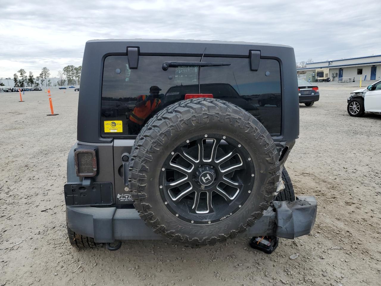 2016 Jeep Wrangler VIN 1C4BJWDG4GL294026 Copart auction photo, rear end damage thumbnail 6