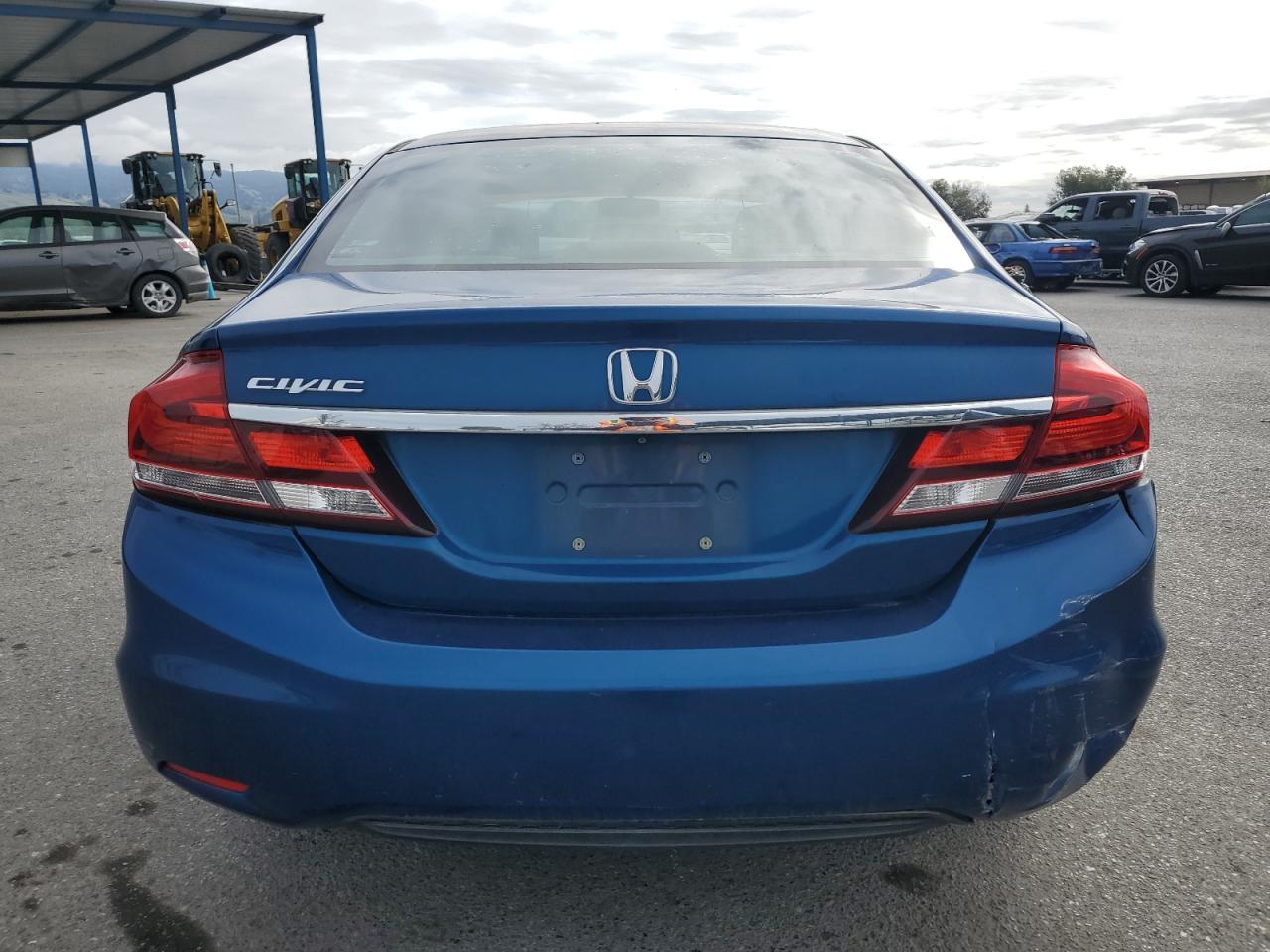 2015 Honda Civic VIN 2HGFB2F59FH544330 Copart auction photo, all over damage thumbnail 6