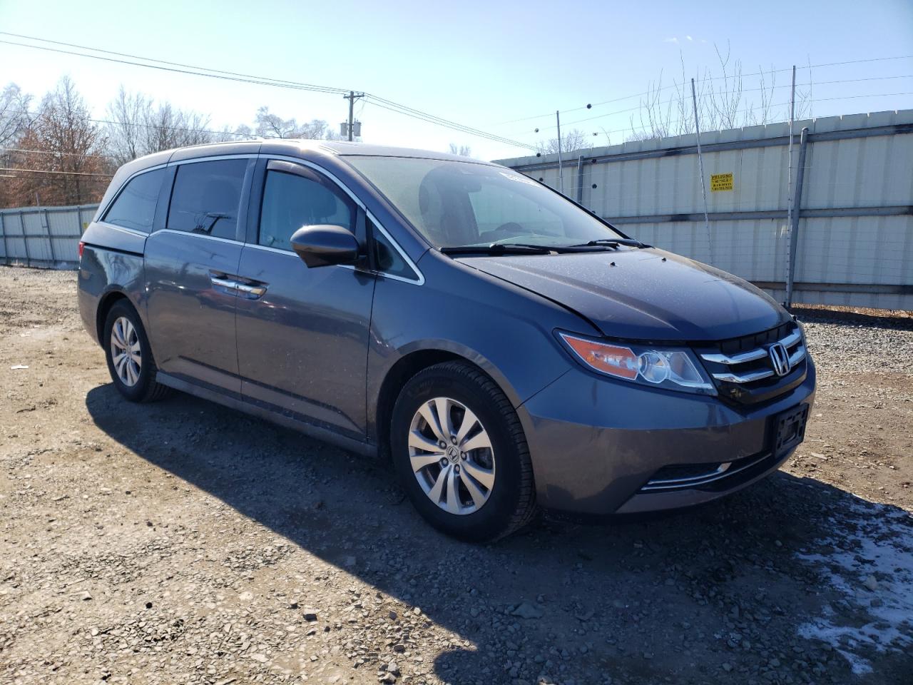 2016 Honda Odyssey VIN 5FNRL5H67GB106185 Copart auction photo, side / front end damage thumbnail 4