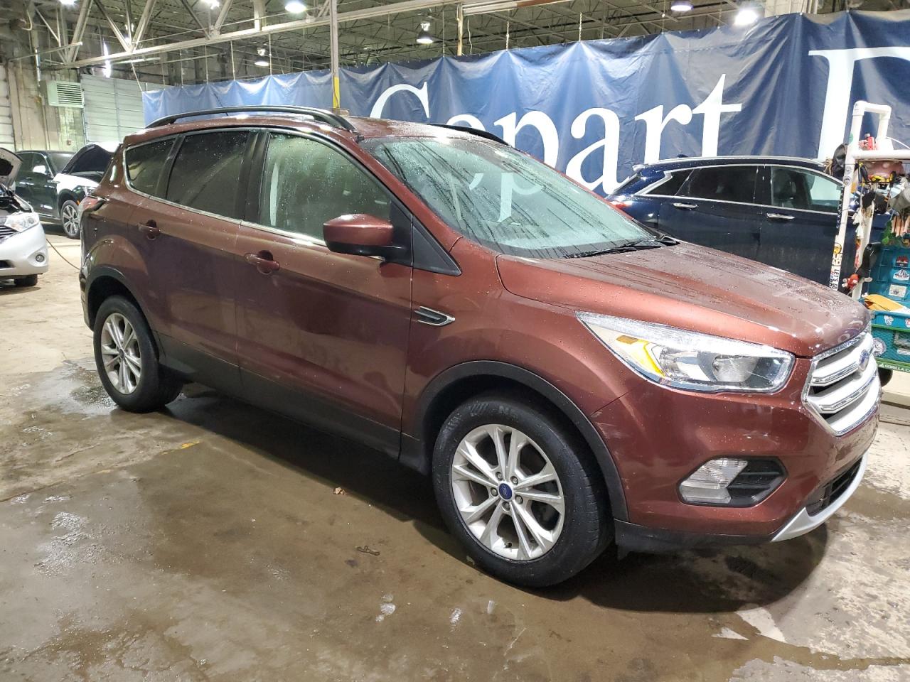 2018 Ford Escape VIN 1FMCU0GD1JUA75211 Copart auction photo, minor dent/scratches / mechanical damage thumbnail 4