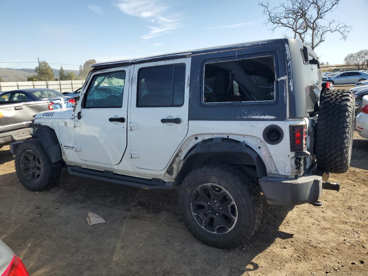 2016 Jeep Wrangler VIN 1C4BJWDG9GL225896 Copart auction photo, all over damage thumbnail 2