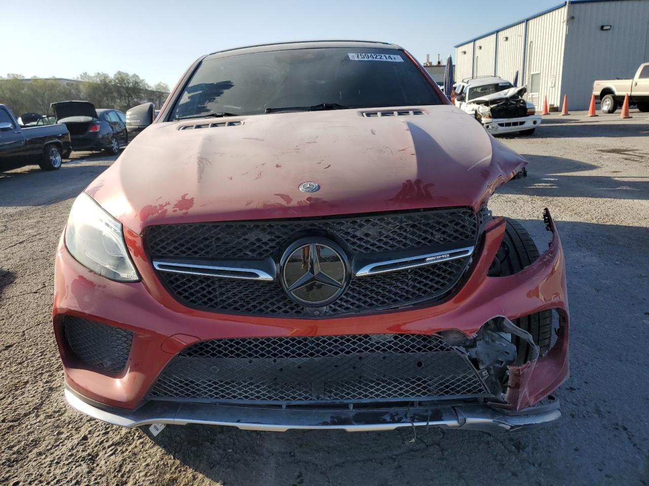 2018 Mercedes-Benz GLE VIN 4JGED6EB0JA096971 Copart auction photo, front end damage thumbnail 5