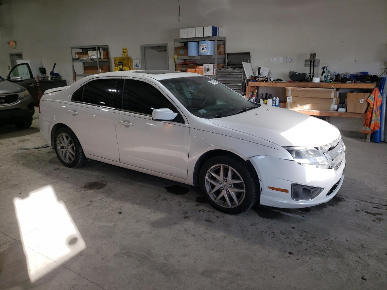 2011 Ford Fusion VIN 3FAHP0JG5BR131377 Copart auction photo, front end / side damage thumbnail 4