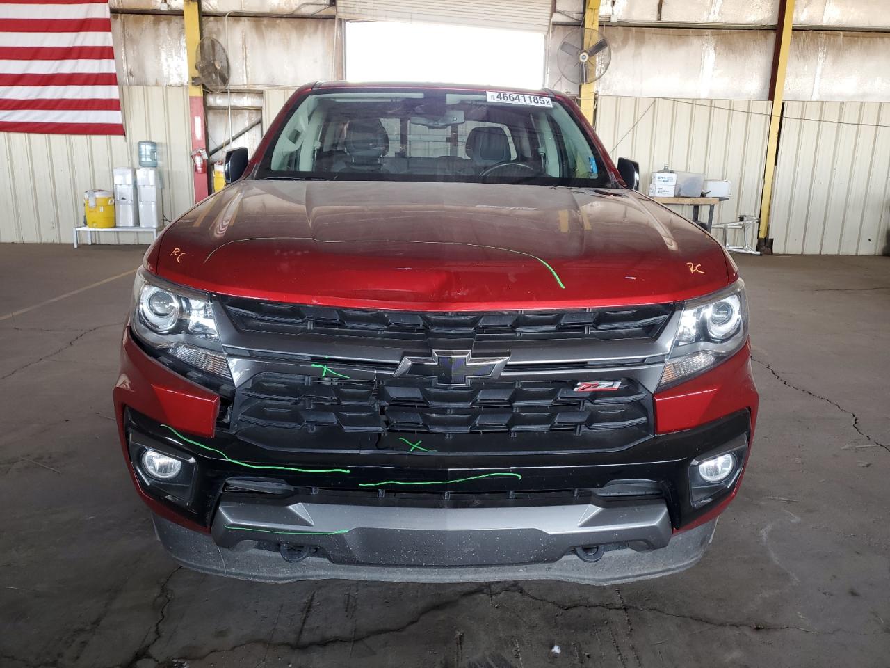2021 Chevrolet Colorado VIN 1GCGTDEN6M1289175 Copart auction photo, rear end / front end damage thumbnail 5