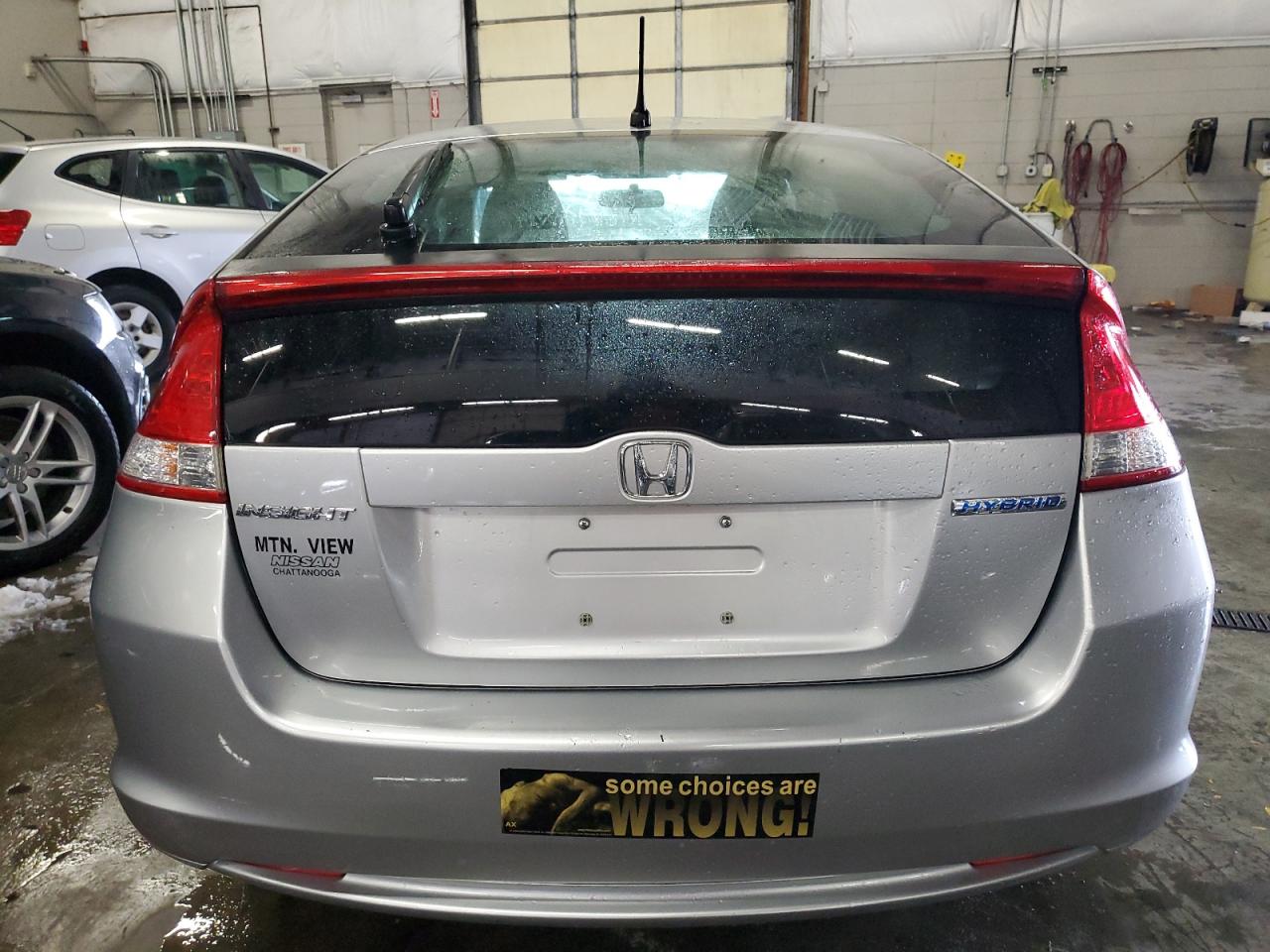 2010 Honda Insight VIN JHMZE2H70AS015611 Copart auction photo, front end / side damage thumbnail 6