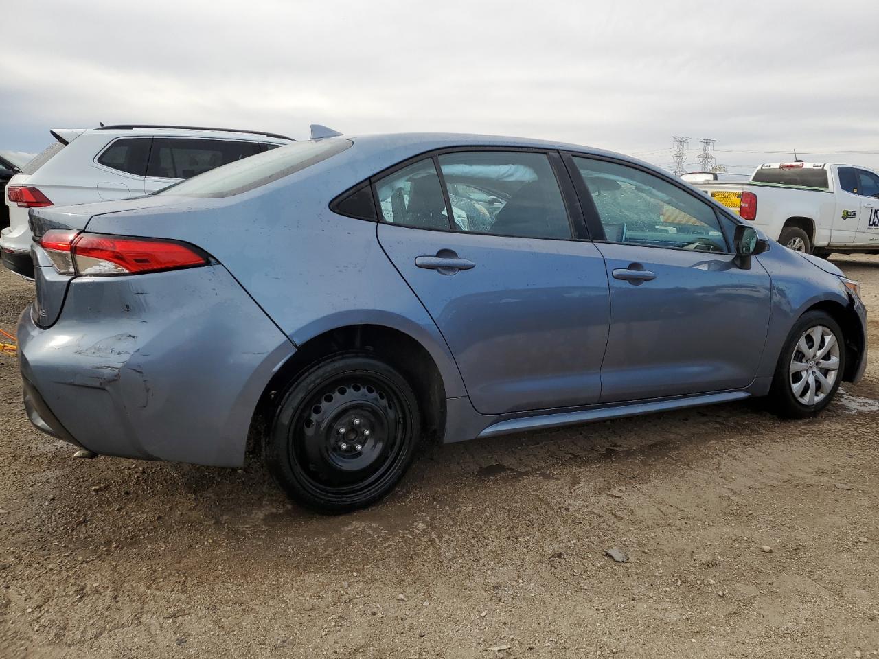 2021 Toyota Corolla VIN 5YFEPMAE2MP265842 Copart auction photo, side / front end damage thumbnail 3