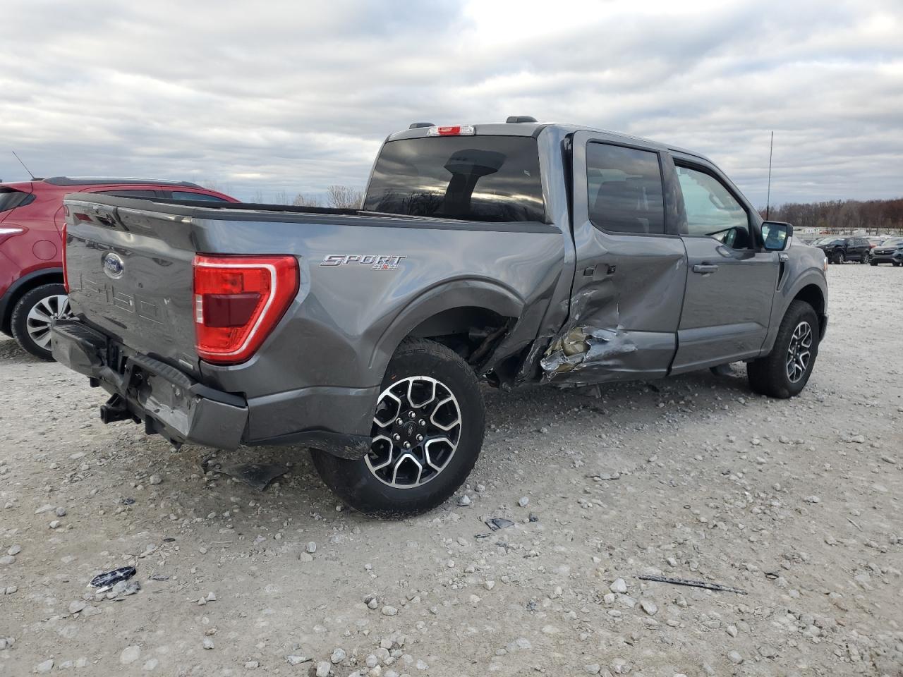 2023 Ford F-150 VIN 1FTEW1EP8PFA86357 Copart auction photo, side / undercarriage damage thumbnail 3