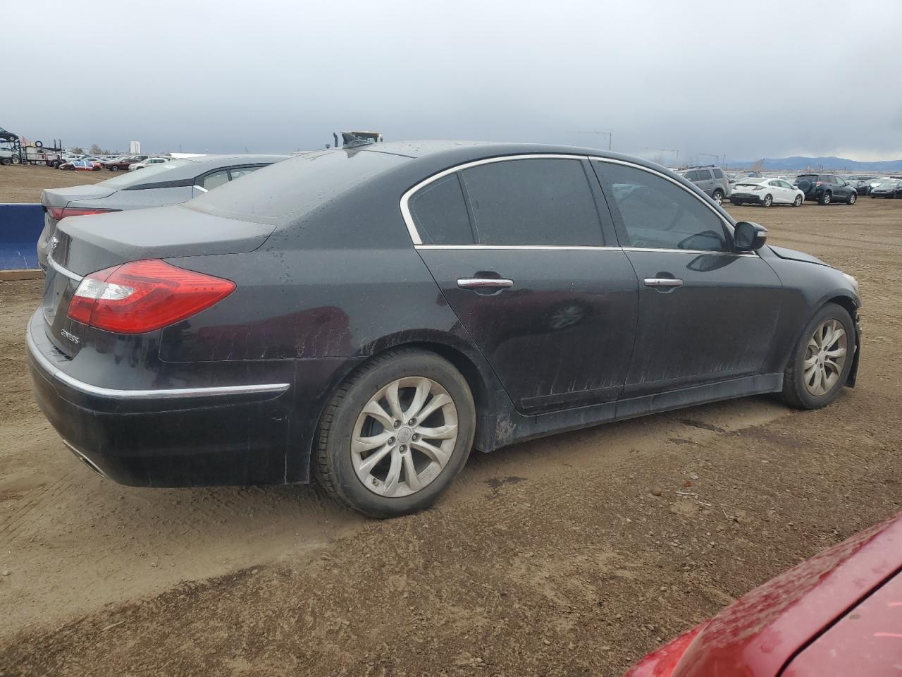 2012 Hyundai Genesis VIN KMHGC4DD9CU193042 Copart auction photo, front end / side damage thumbnail 3