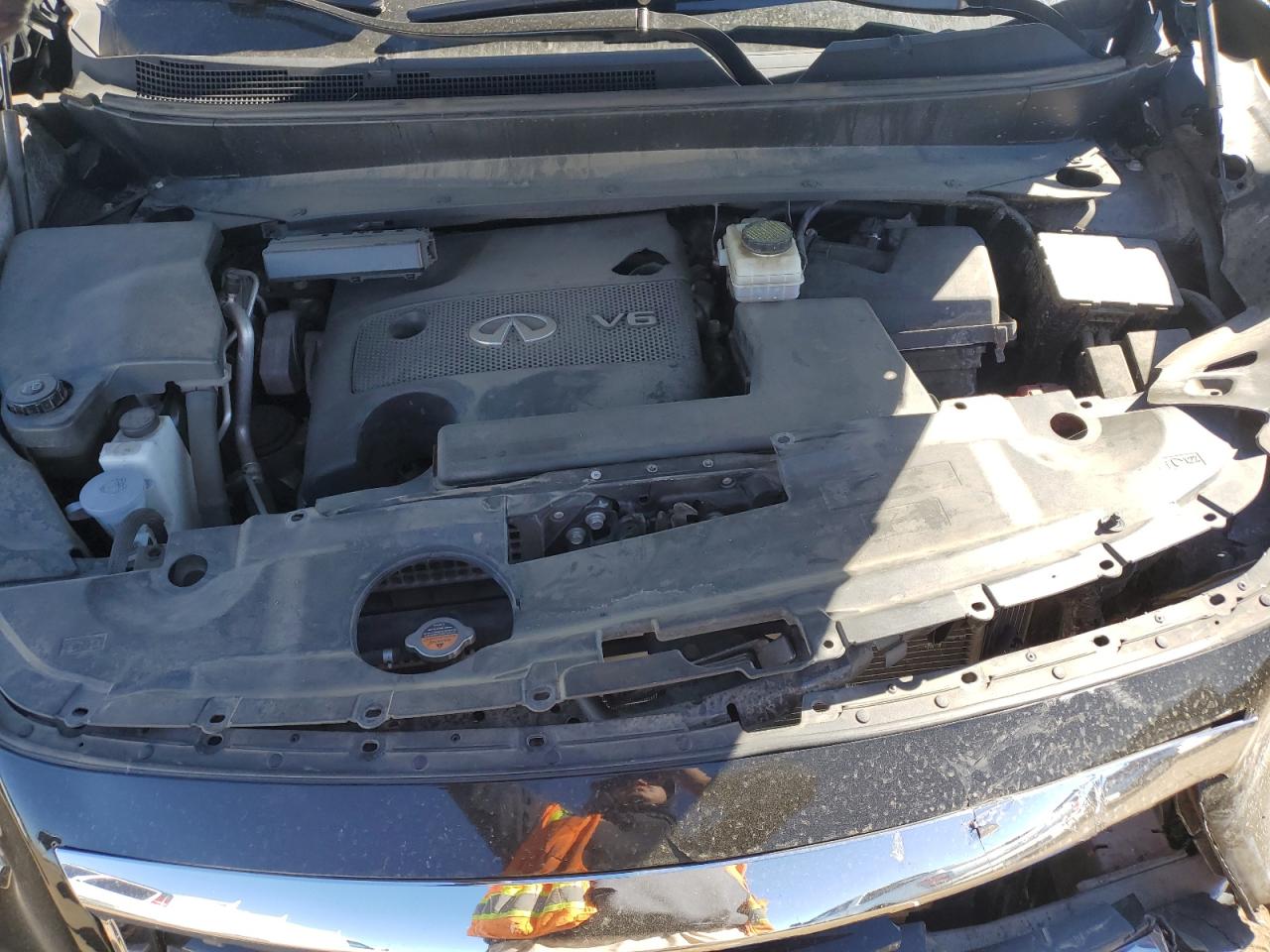 2014 Infiniti QX60 VIN 5N1AL0MM4EC537125 Copart auction photo, front end damage thumbnail 13
