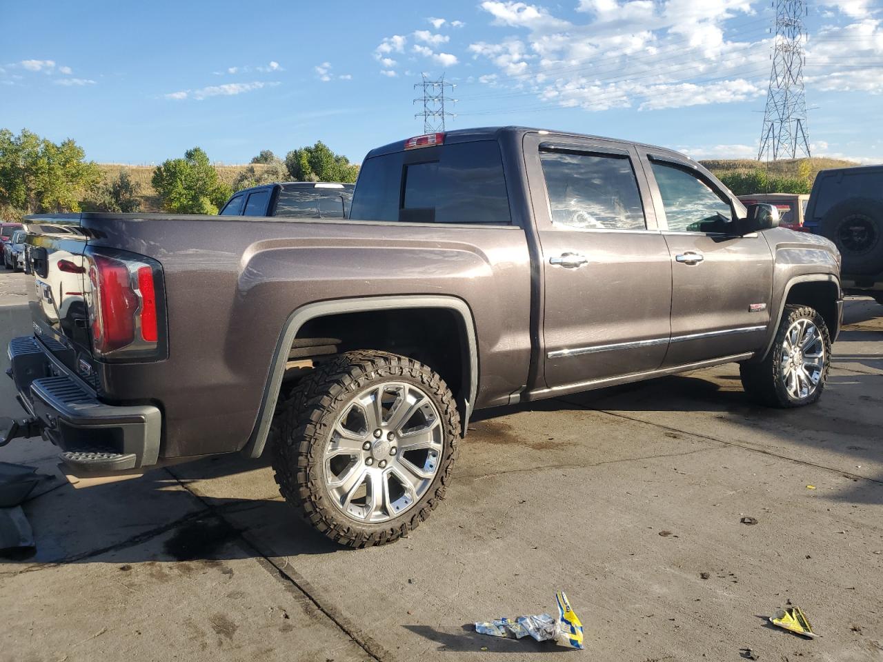 2016 GMC Sierra VIN 3GTU2NEC5GG222115 Copart auction photo, front end / rear end damage thumbnail 3