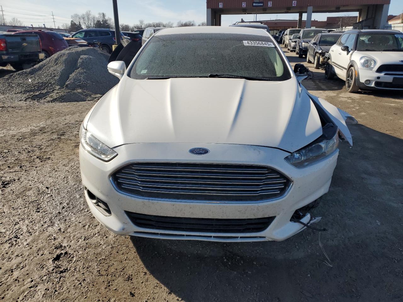 2014 Ford Fusion VIN 3FA6P0H96ER152564 Copart auction photo, front end / side damage thumbnail 5