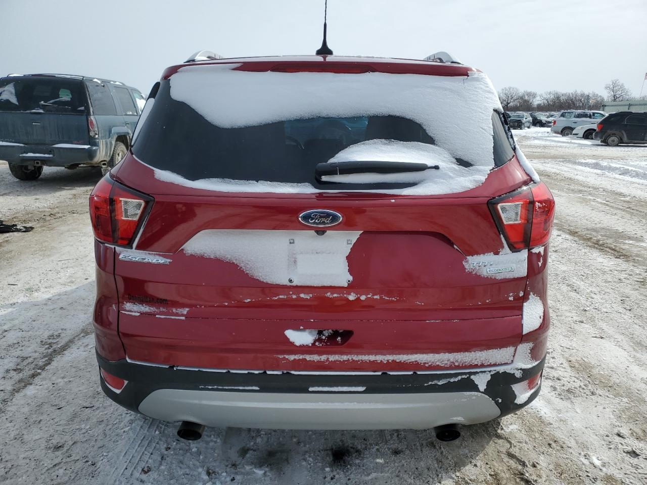 2019 Ford Escape VIN 1FMCU0J93KUA79654 Copart auction photo, front end / minor dent/scratches damage thumbnail 6