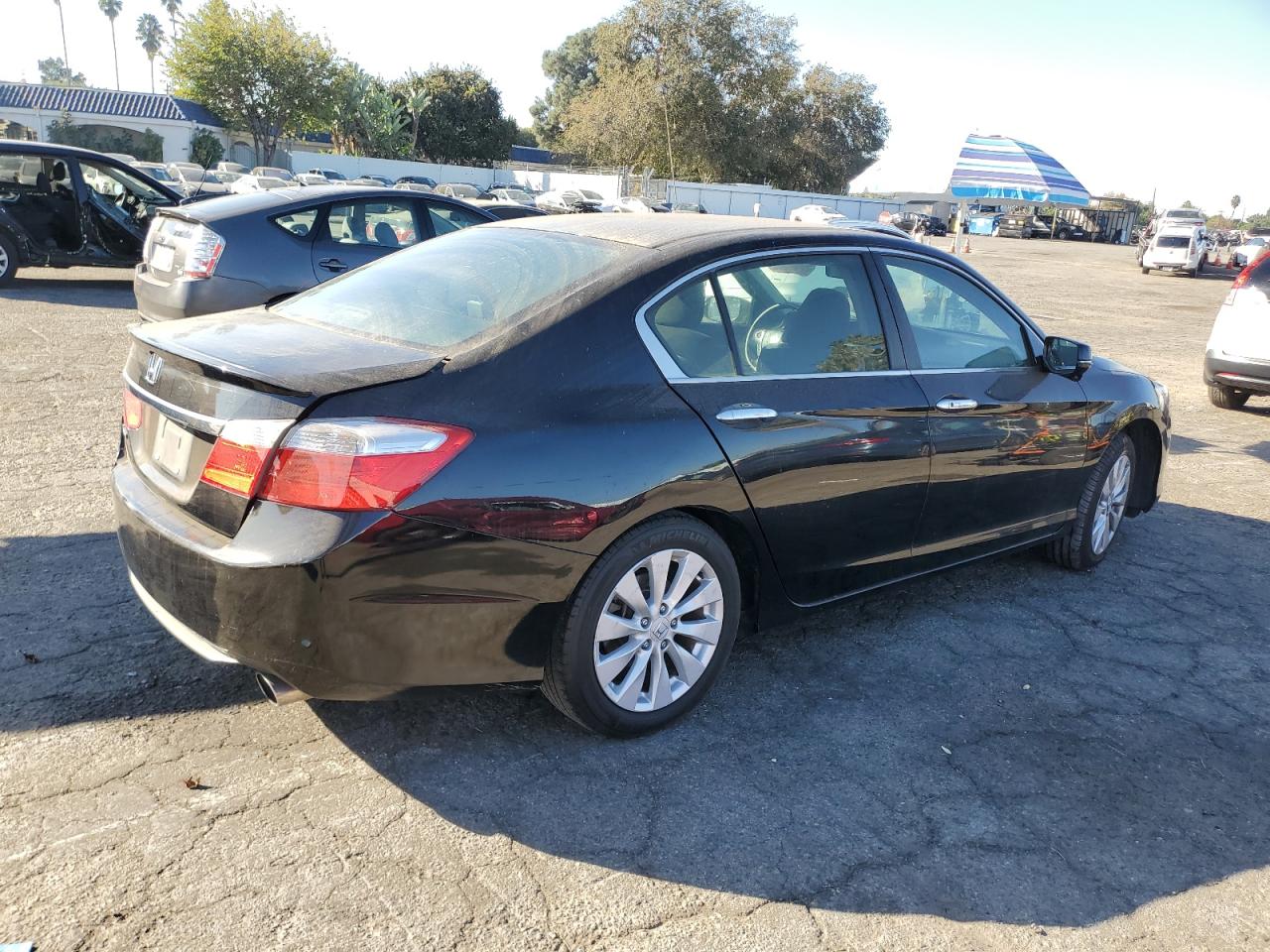 2014 Honda Accord VIN 1HGCR2F78EA259101 Copart auction photo, side / rear end damage thumbnail 3