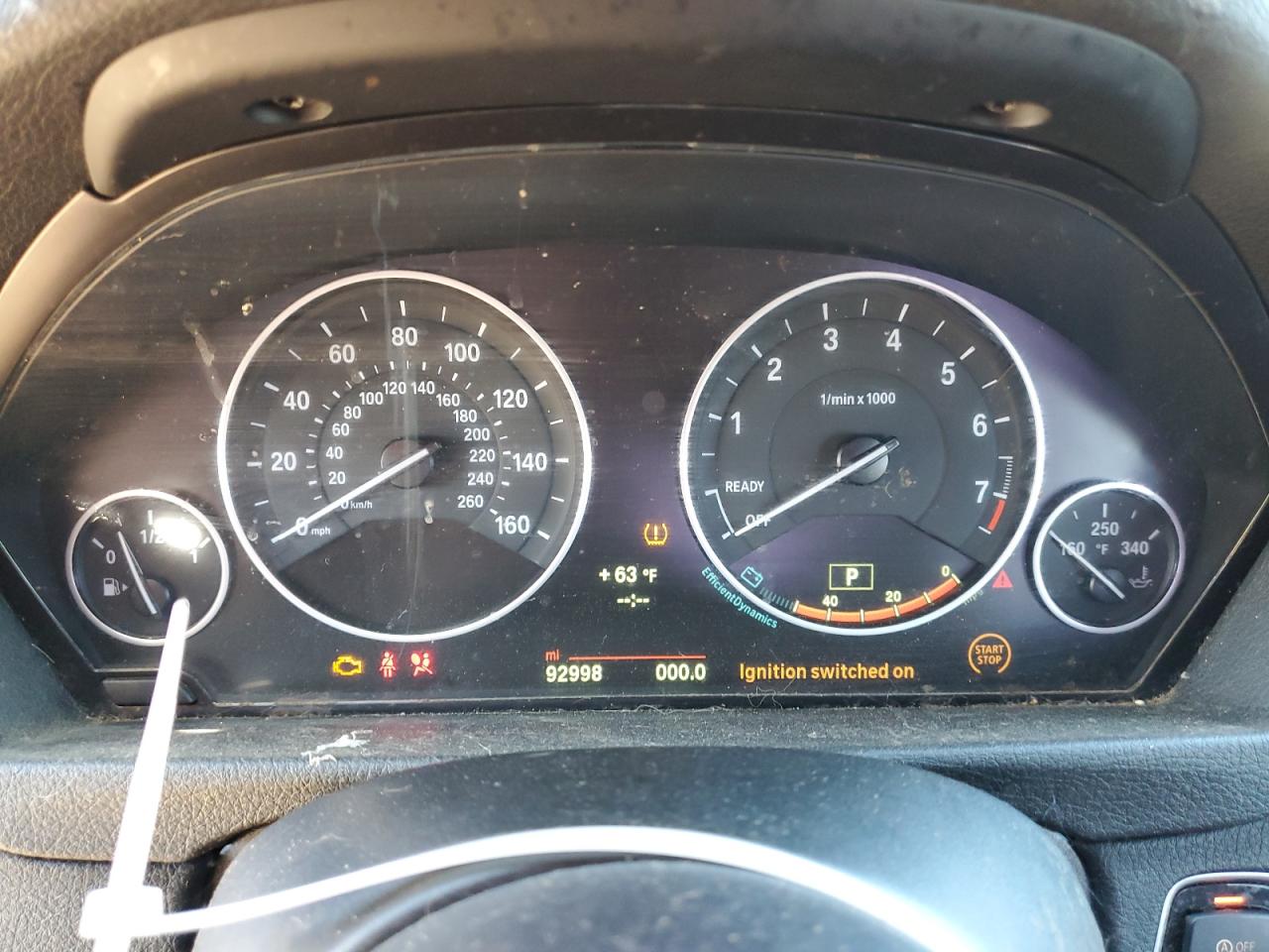 2014 BMW 3er VIN WBA3B1G52ENS78730 Copart auction photo, mechanical damage thumbnail 9