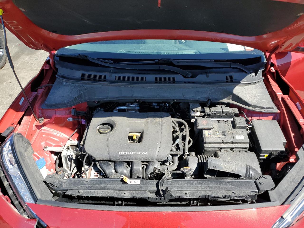 2021 Hyundai Kona VIN KM8K1CAA6MU718256 Copart auction photo, all over damage thumbnail 11