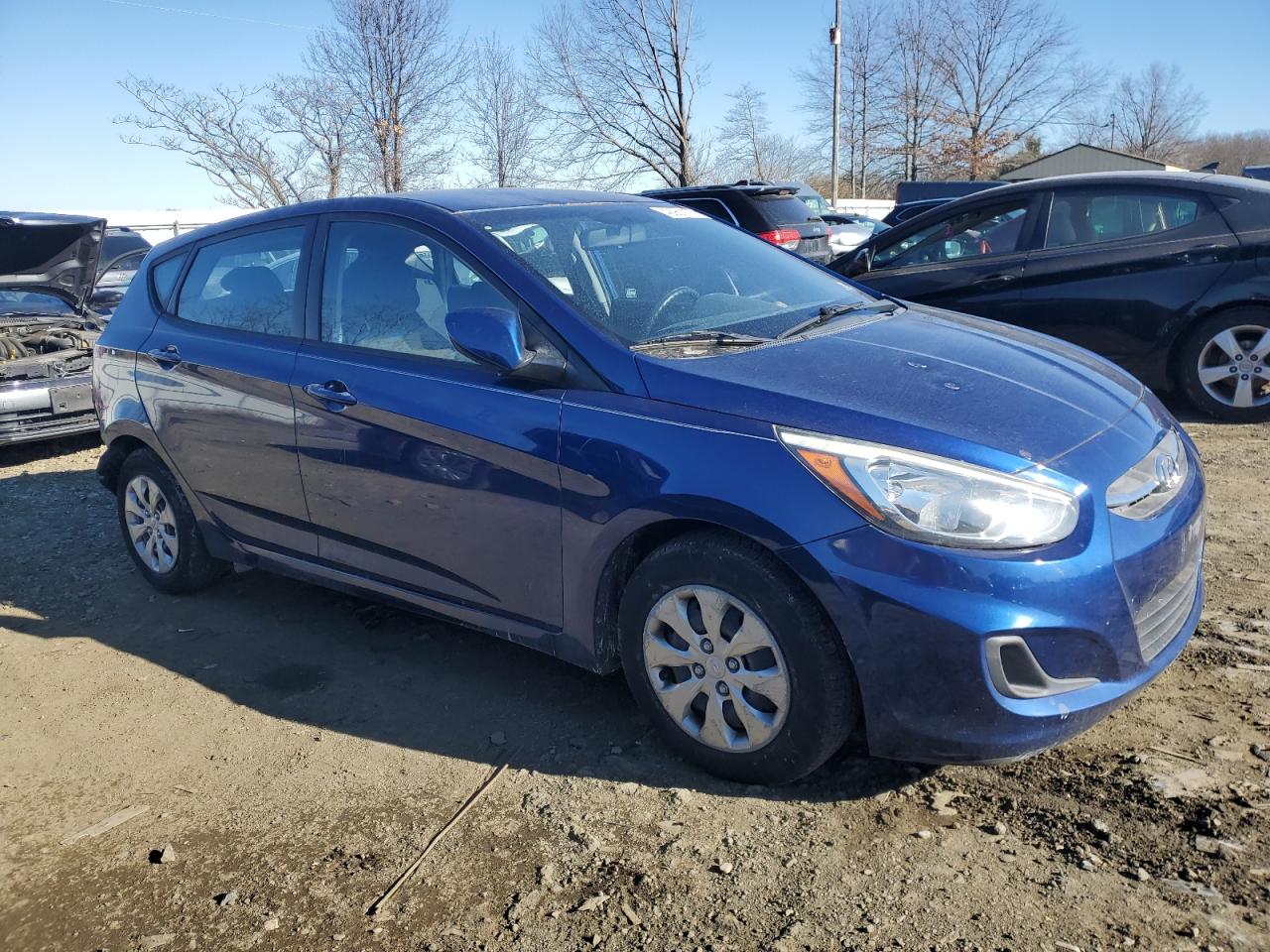 2015 Hyundai Accent VIN KMHCT5AE4FU199076 Copart auction photo, rear end damage thumbnail 4