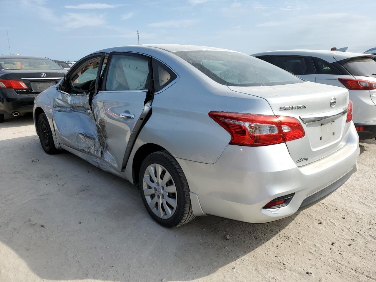 2017 Nissan Sentra VIN 3N1AB7AP9HY216856 Copart auction photo, side damage thumbnail 2