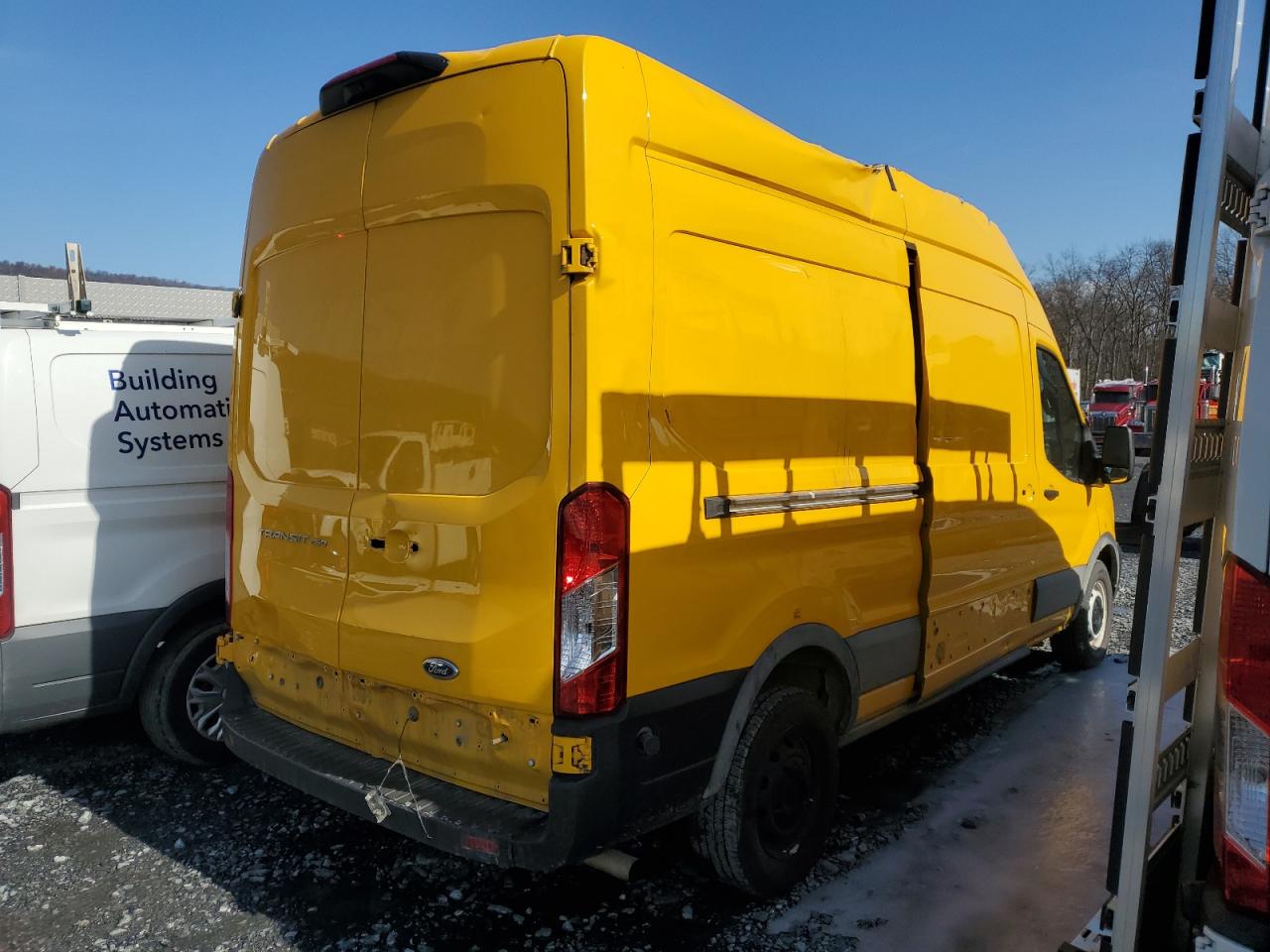 2023 Ford Transit VIN 1FTBR1X86PKA38461 Copart auction photo, rear end / minor dent/scratches damage thumbnail 3