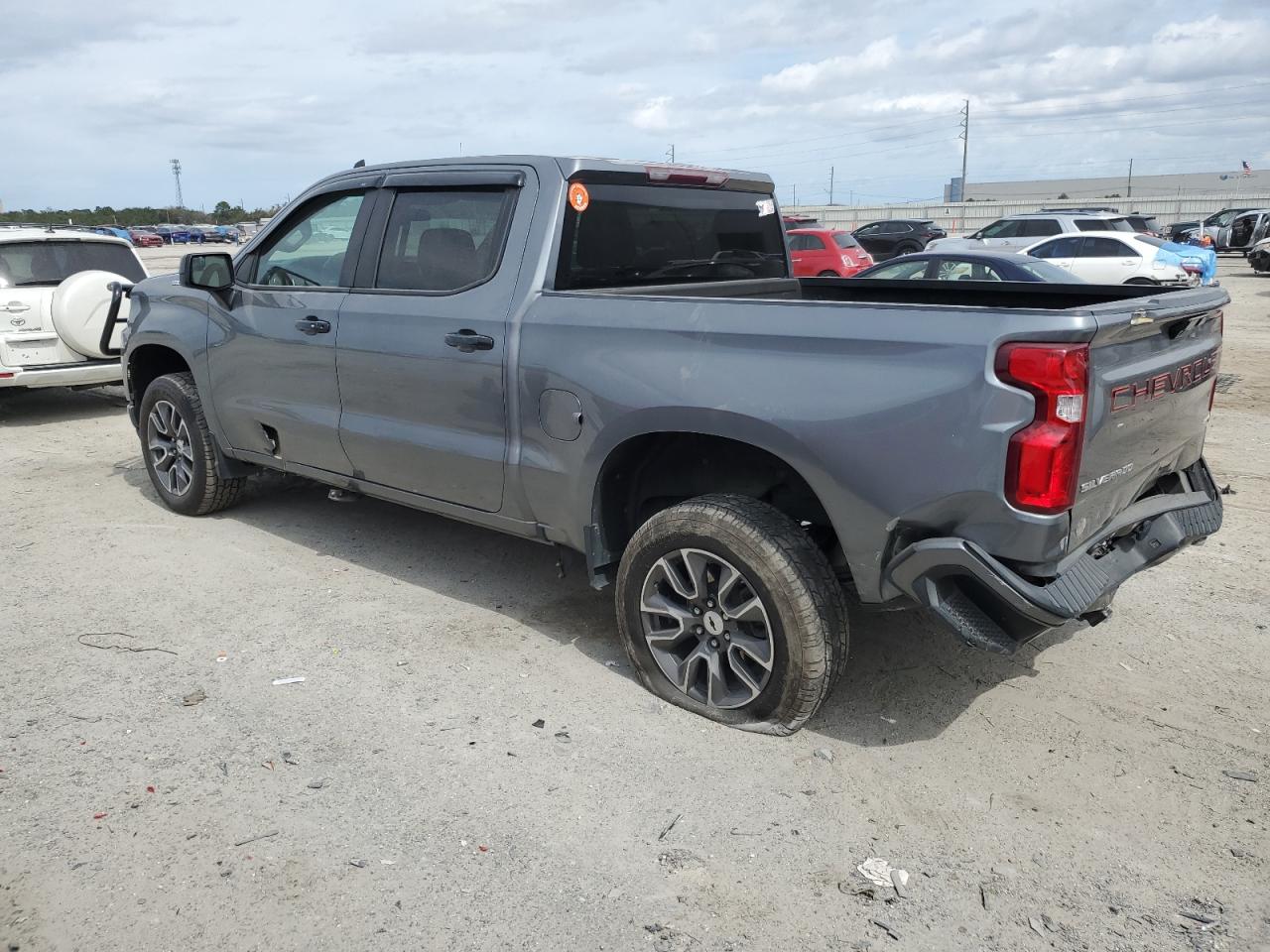 2021 Chevrolet Silverado VIN 3GCPWDEK5MG286783 Copart auction photo, rear end / side damage thumbnail 2
