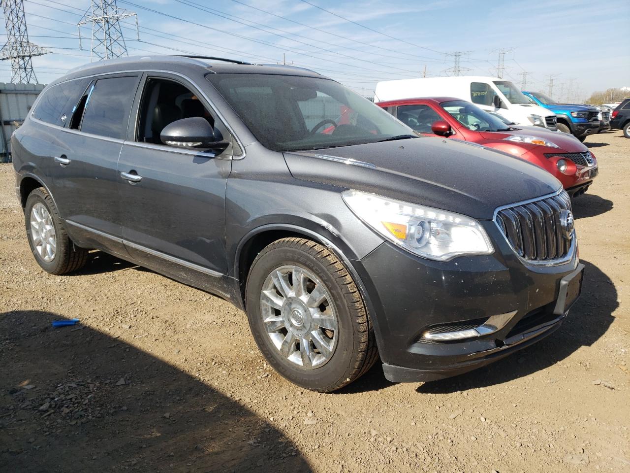 2014 Buick Enclave VIN 5GAKVBKD5EJ322870 Copart auction photo, rear end / side damage thumbnail 4