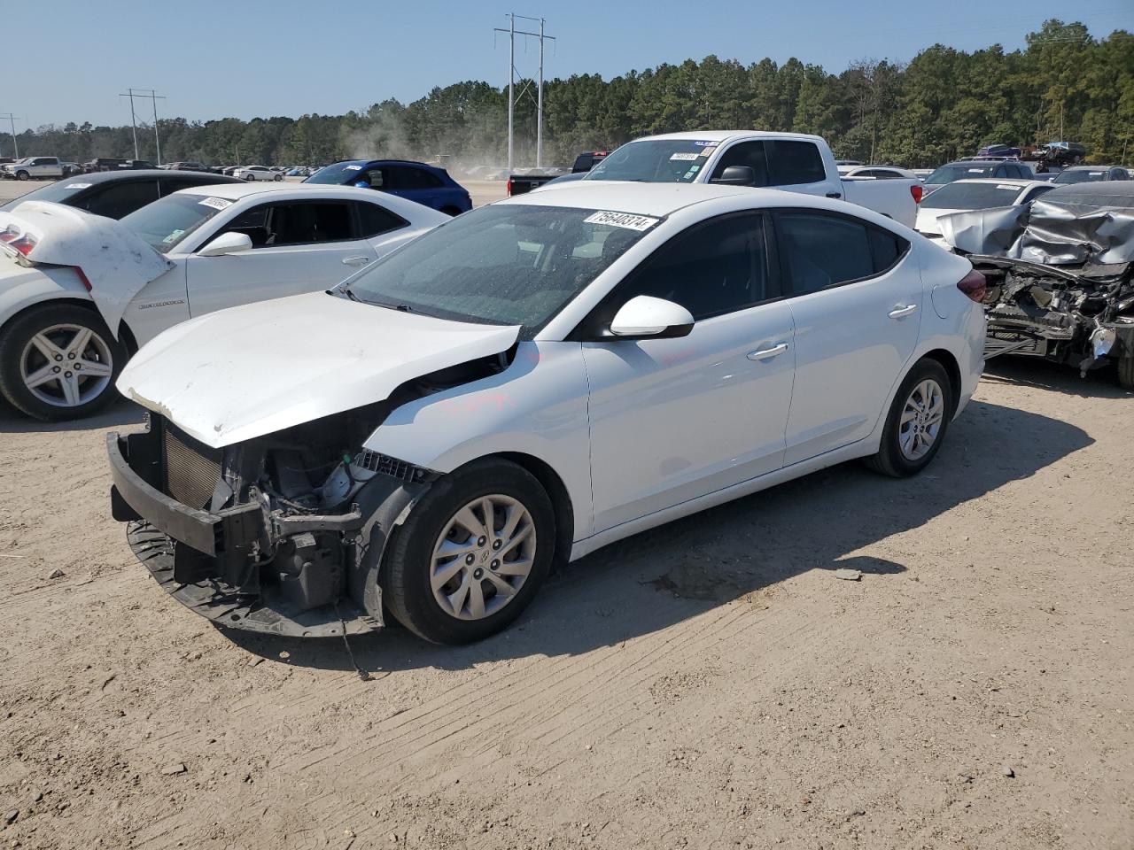 2019 Hyundai Elantra VIN 5NPD74LFXKH477240
