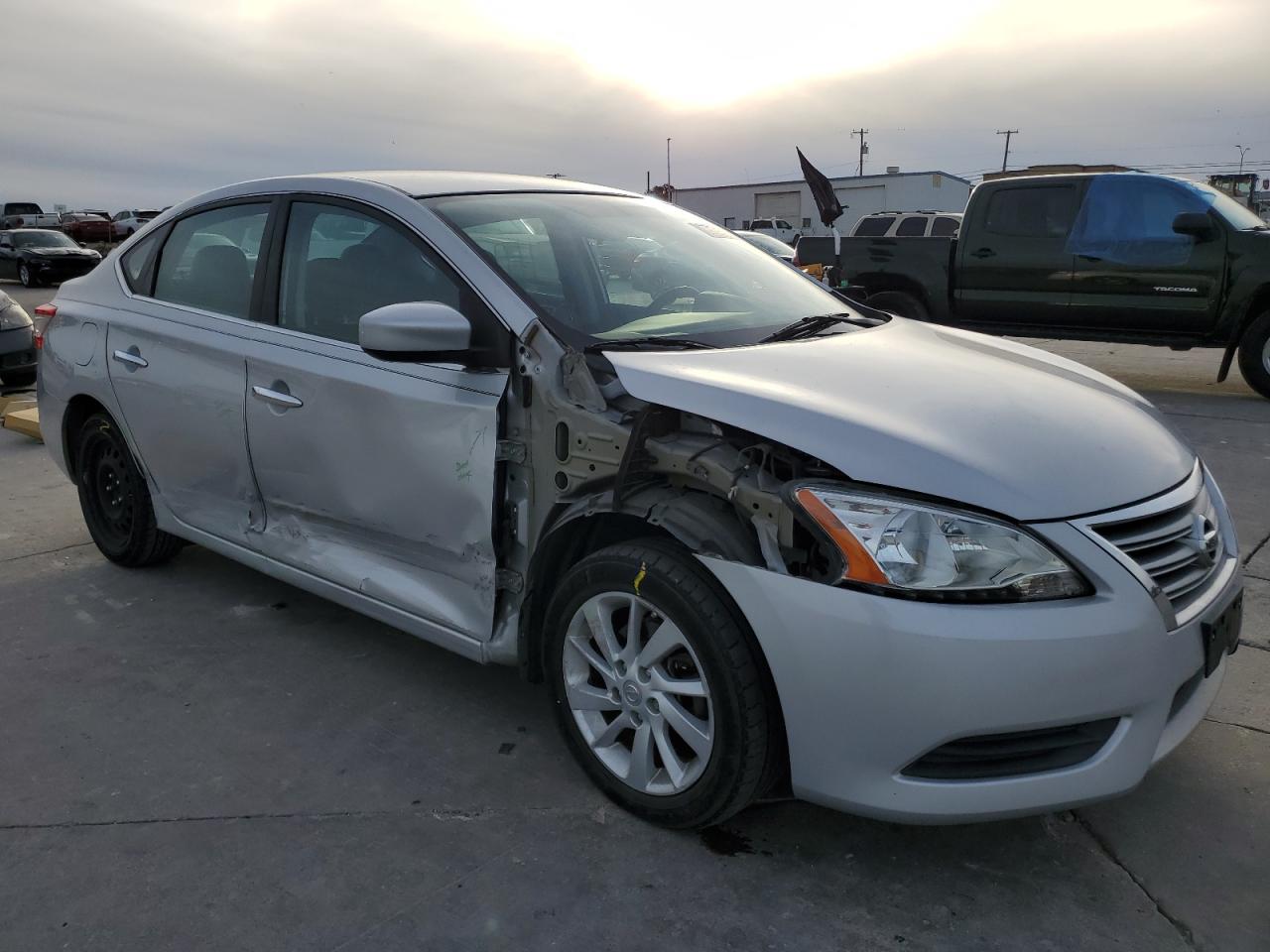 2013 Nissan Sentra VIN 3N1AB7AP5DL673901 Copart auction photo, all over damage thumbnail 4