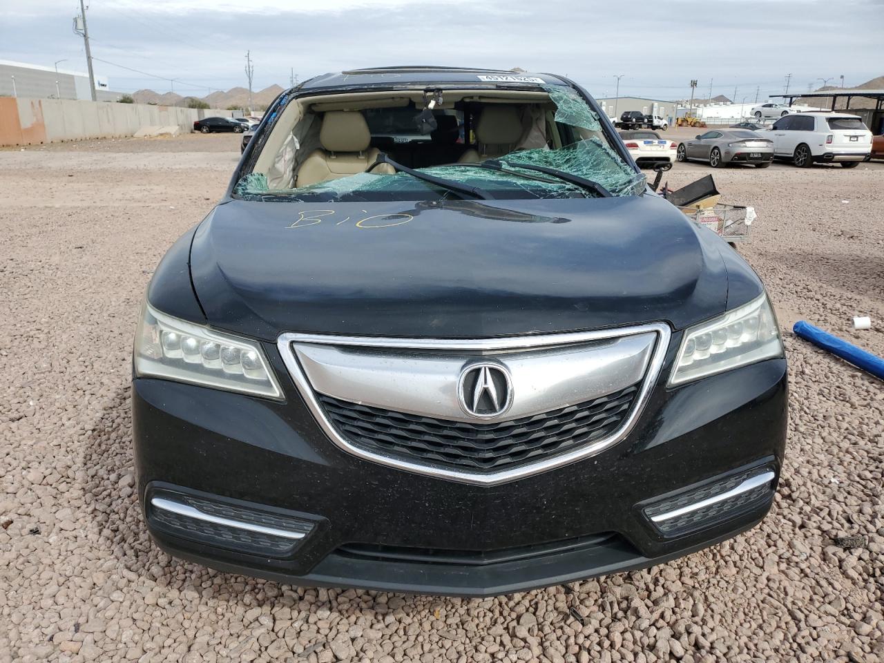 2014 Acura MDX VIN 5FRYD4H40EB010704 Copart auction photo, rollover damage thumbnail 5