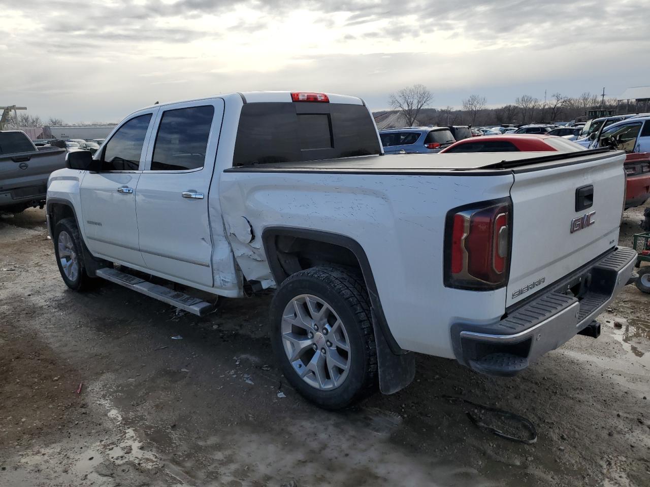 2018 GMC Sierra VIN 3GTU2NEJXJG408416 Copart auction photo, side damage thumbnail 2