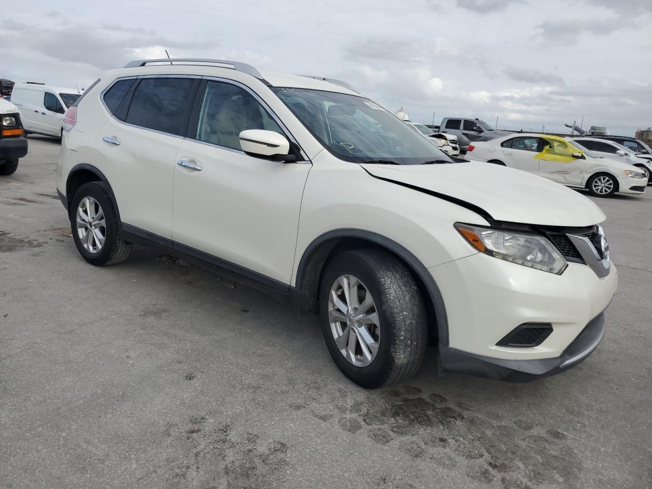 2016 Nissan Rogue VIN KNMAT2MT4GP718907 Copart auction photo, side / front end damage thumbnail 4