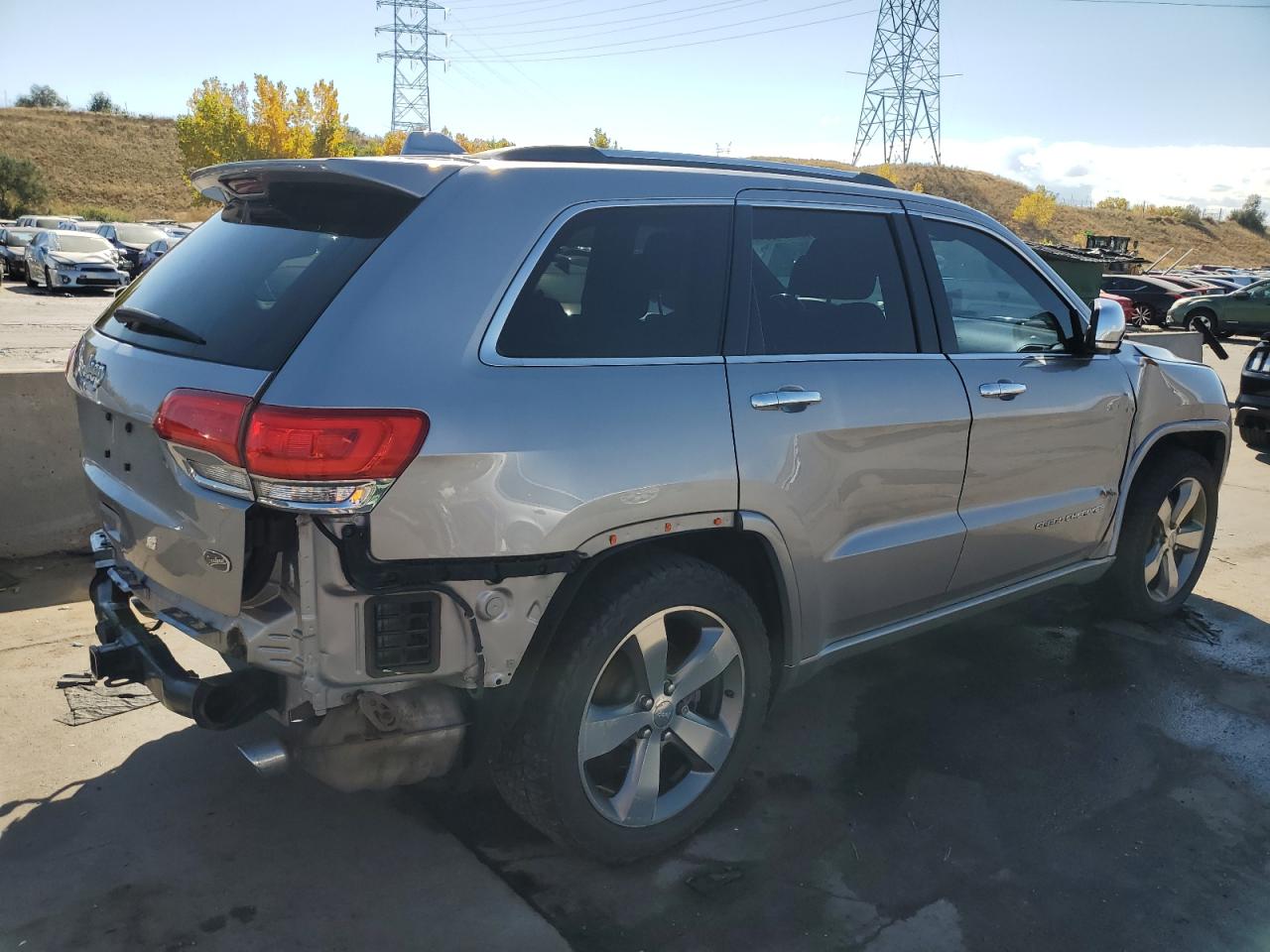 2014 Jeep Grand Cherokee VIN 1C4RJFCT0EC187131 Copart auction photo, rear end / front end damage thumbnail 3