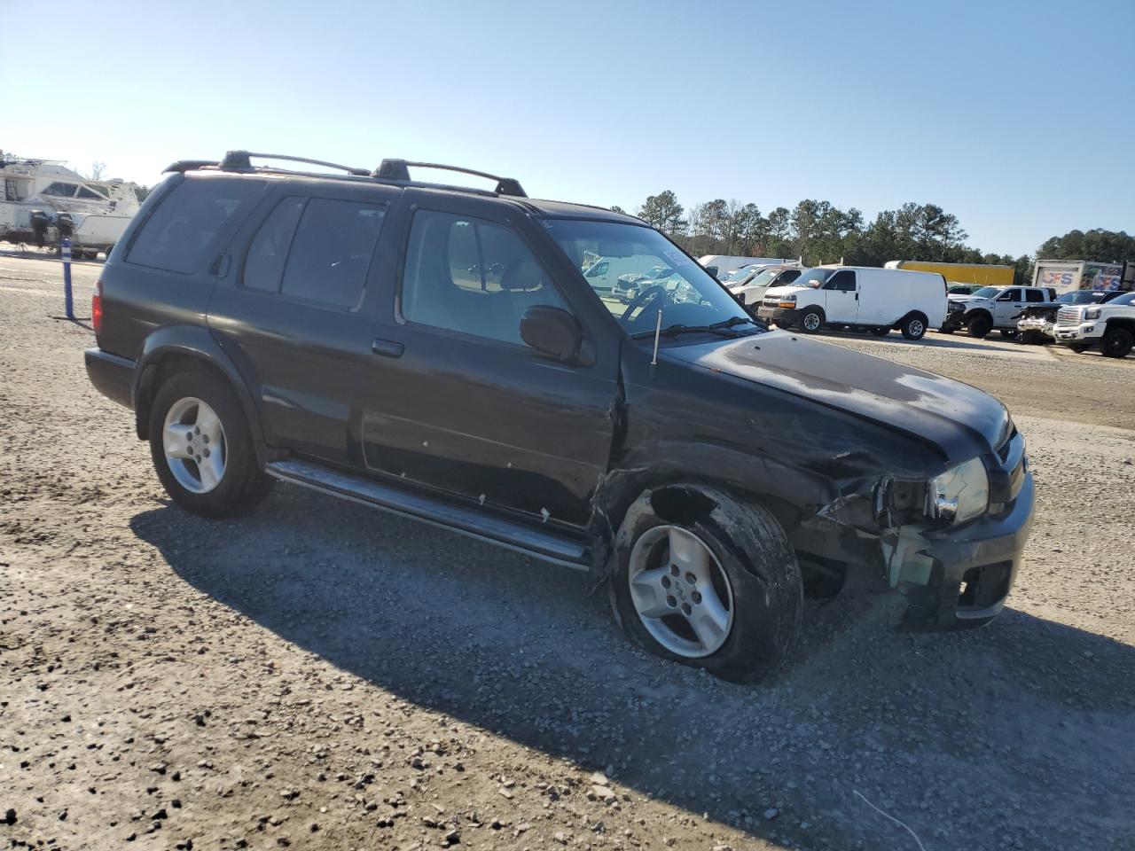 2003 Infiniti QX4 VIN JNRDR09Y03W301868 Copart auction photo, front end damage thumbnail 4