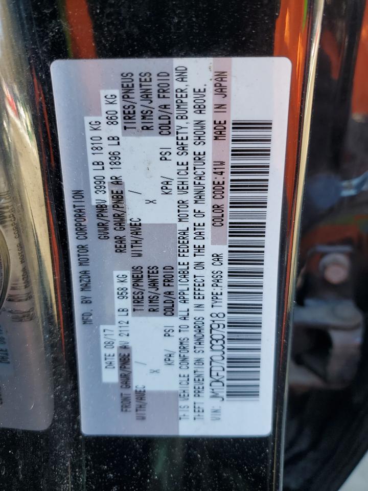 2018 Mazda CX-3 VIN JM1DKFD70J0307918 Copart auction photo, front end damage thumbnail 12