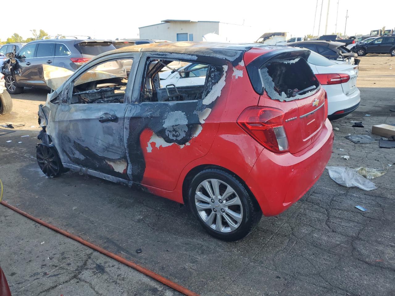 2017 Chevrolet Spark VIN KL8CF6SA4HC701342 Copart auction photo, burn / missing/altered vin damage thumbnail 2
