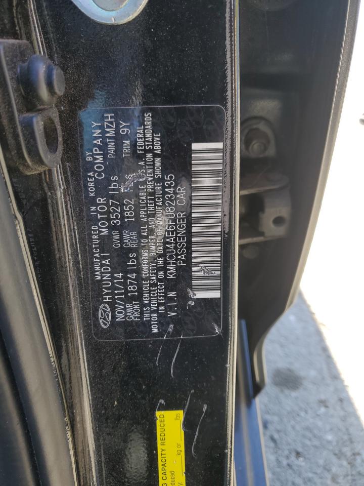 2015 Hyundai Accent VIN KMHCU4AE6FU823435 Copart auction photo, front end / all over damage thumbnail 13