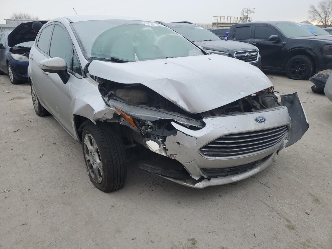 2014 Ford Fiesta VIN 3FADP4EJ4EM107889 Copart auction photo, front end damage thumbnail 4