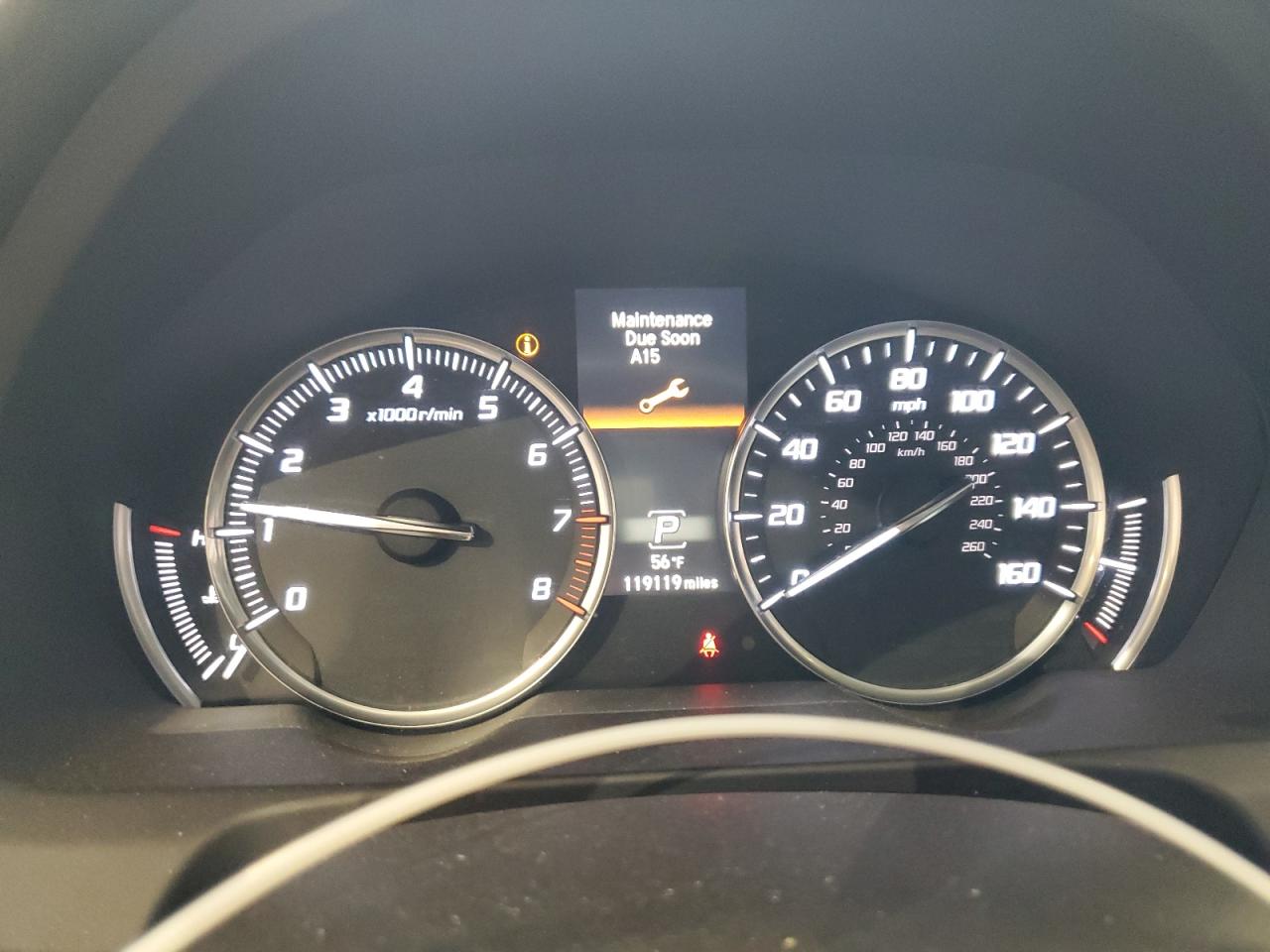 2015 Acura TLX VIN 19UUB1F53FA013611 Copart auction photo, rear end / minor dent/scratches damage thumbnail 9