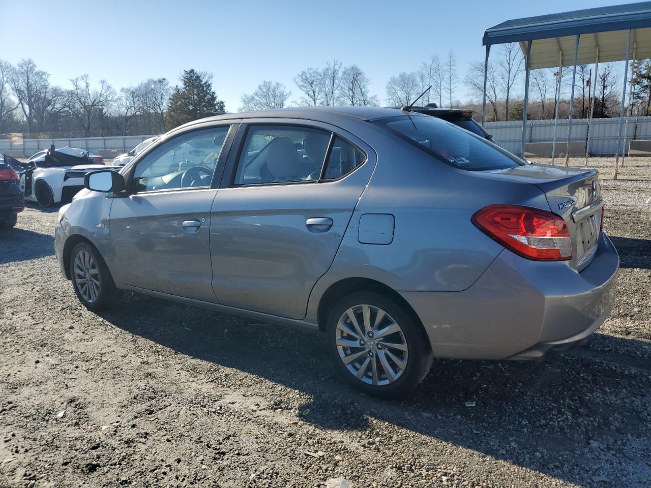 2018 Mitsubishi Mirage VIN ML32F3FJ8JHF03096 Copart auction photo, side / front end damage thumbnail 2