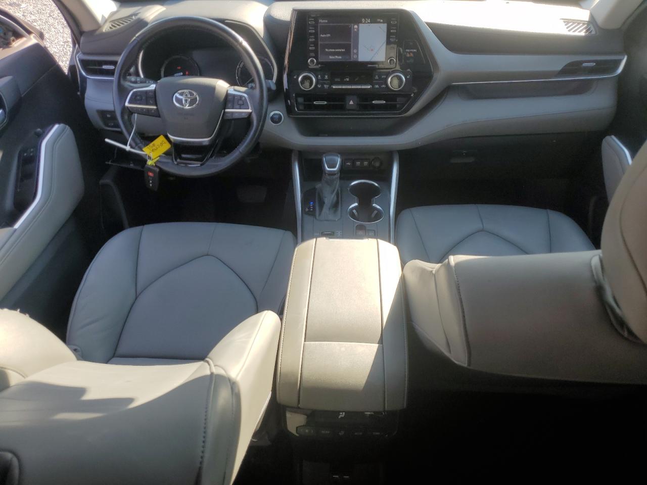 2020 Toyota Highlander VIN 5TDHZRAH7LS004307 Copart auction photo, side / front end damage thumbnail 8