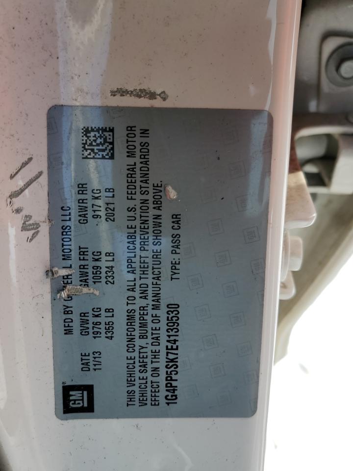 2014 Buick Verano VIN 1G4PP5SK7E4139530 Copart auction photo, mechanical damage thumbnail 12