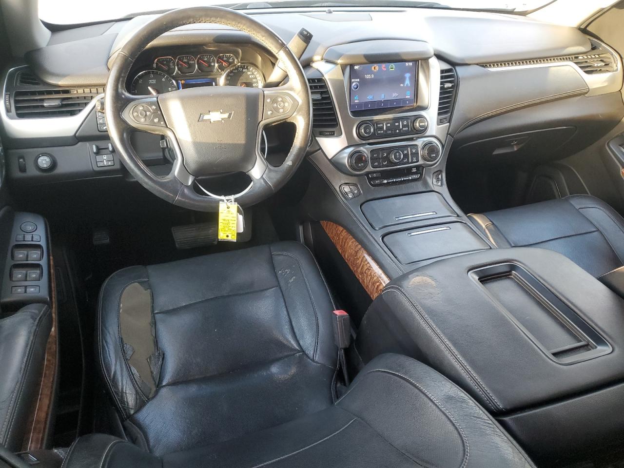 2015 Chevrolet Tahoe VIN 1GNSCCKCXFR101048 Copart auction photo, front end / side damage thumbnail 8