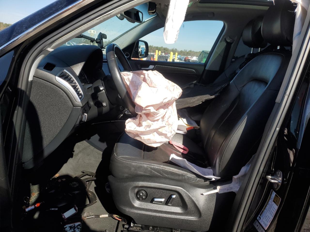 2014 Audi Q5 VIN WA1LFAFP3EA028666 Copart auction photo, front end / side damage thumbnail 7