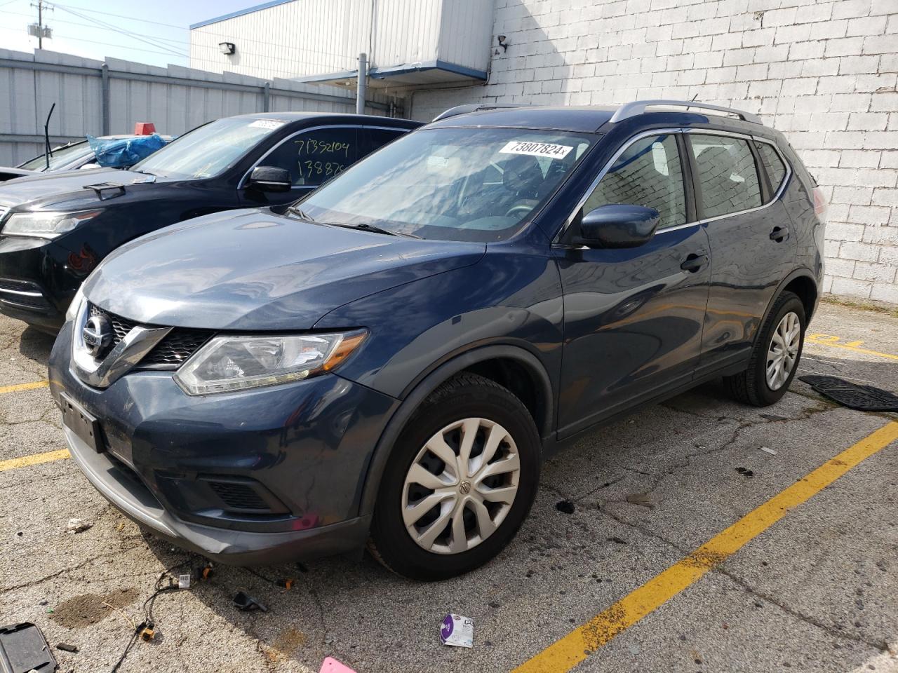 2016 Nissan Rogue VIN KNMAT2MV7GP696838